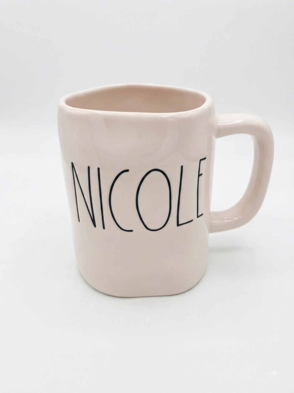 Rae Dunn Personalized Nicole Ceramic Coffee Tea Mug Cup - Cream